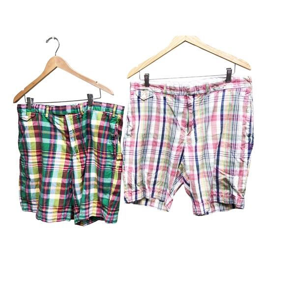 Polo by Ralph Lauren Sportswear Shorts Multicolor Plaid Chino 2Pc Shorts Size 38 - Picture 1 of 8